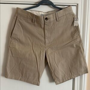 Old Navy Tan Flat Front Shorts Classic Style